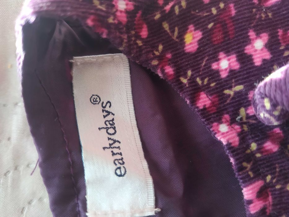 Wyprzedaż!Wiosenna Sukienka sztruks w kwiatki idealna na 1-3 miesiące