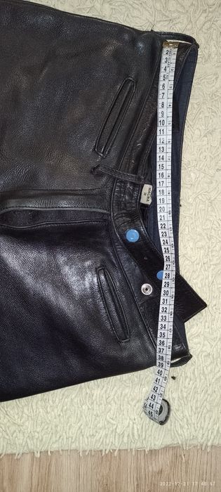 Байкерские с натур,кожи штаны S, обалденные