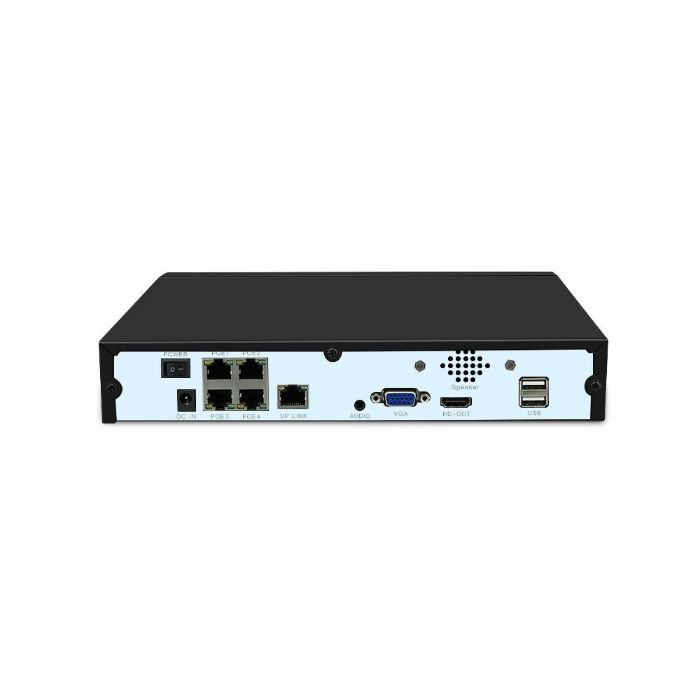 NVR POE 4 canais cameras xmeye 5mp HD h265 com visualização telemovel