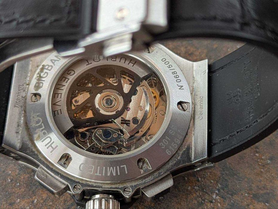 Чоловічий крутий брендовий годинник Hublot