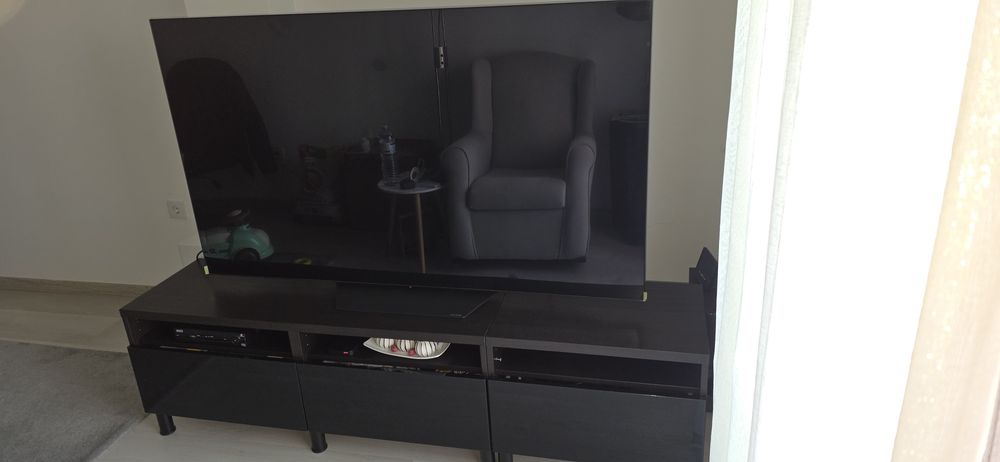 Móvel de tv preto como novo