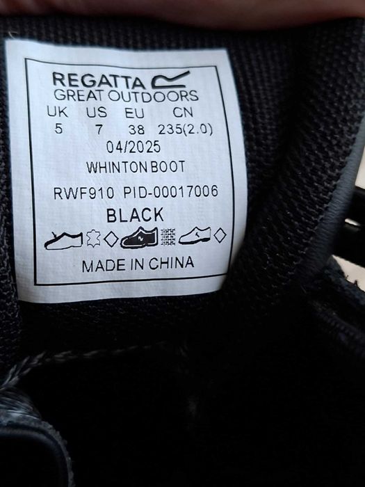 Buty trekingowe- Wodoodporne REGATTA Czarne