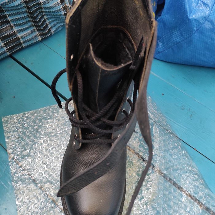 Берці кожані утепленні