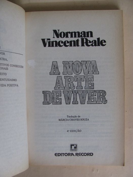 A Nova Arte de Viver de Norman Vincent Peale