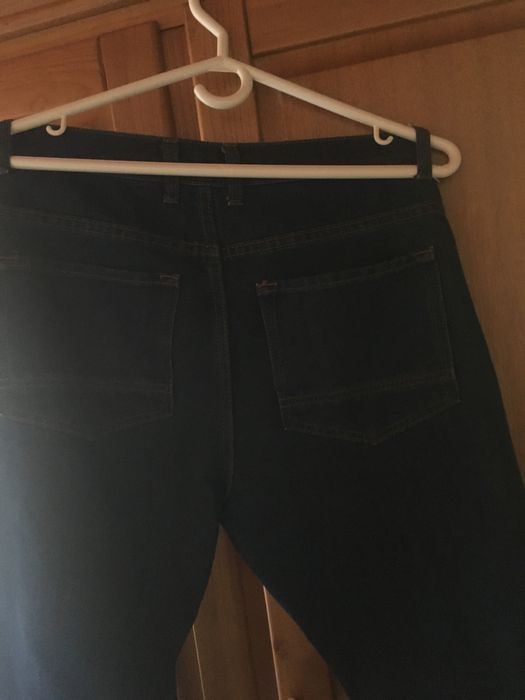 Calças de ganga azuis denim