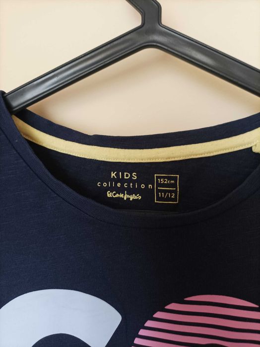 T-shirt azul estampada El Corte Inglés