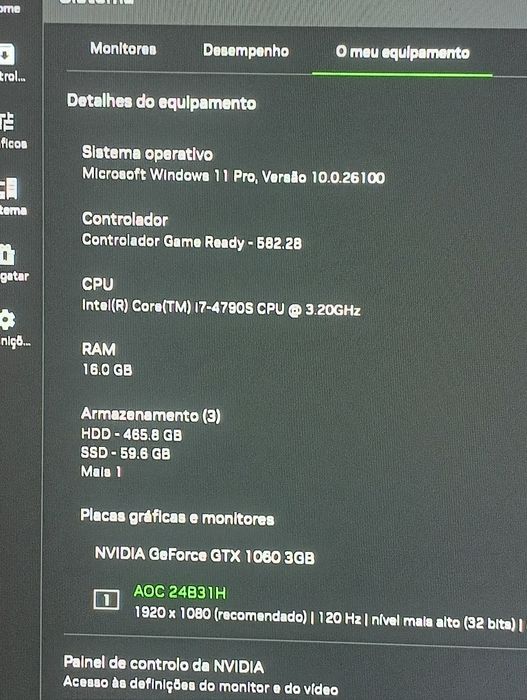 PC gamer Intel i7 com GTX 1060
