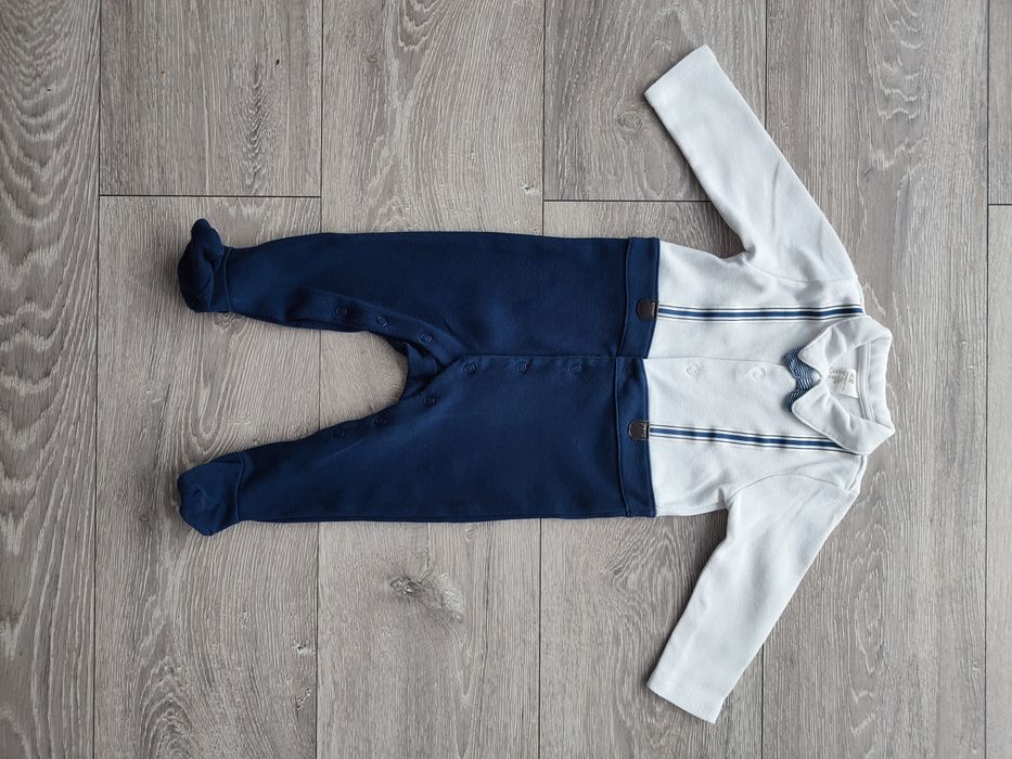 Elegancki pajacyk strój 68 H&M