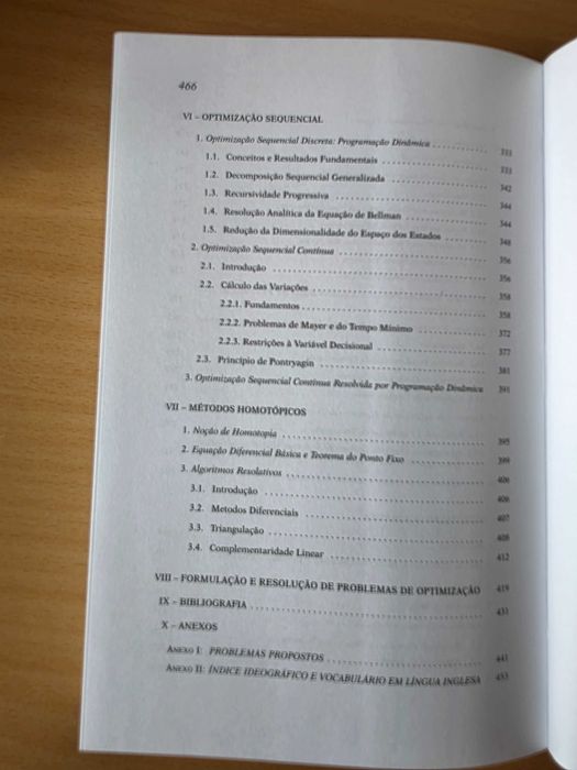 Livro "Optimização Linear e não Linear"