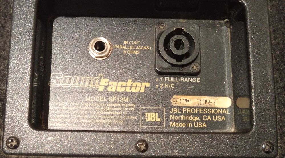 Par Colunas JBL Sound Factor SF12Mi Kit Completo Suportes