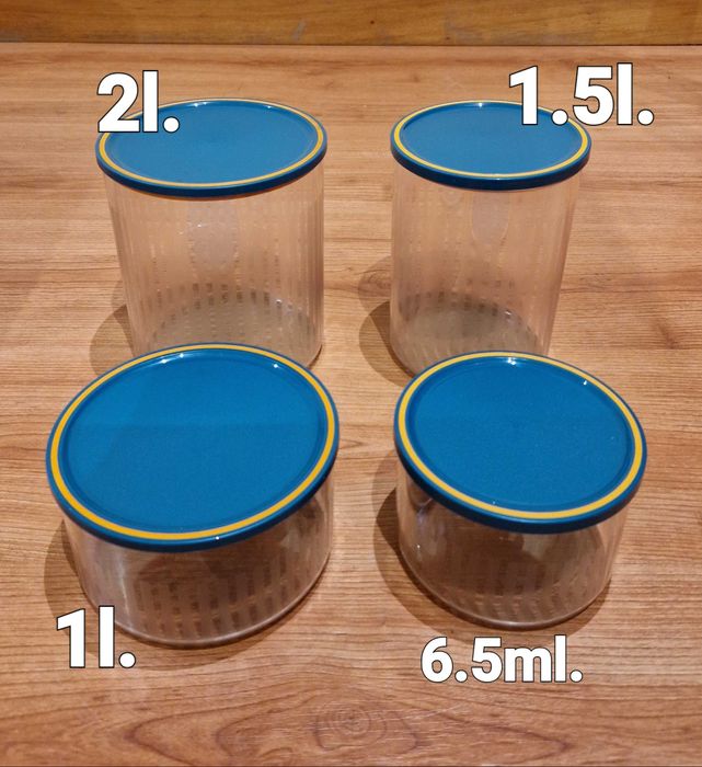 Tupperwares novos, de coleções descontinuadas. Bons preços!