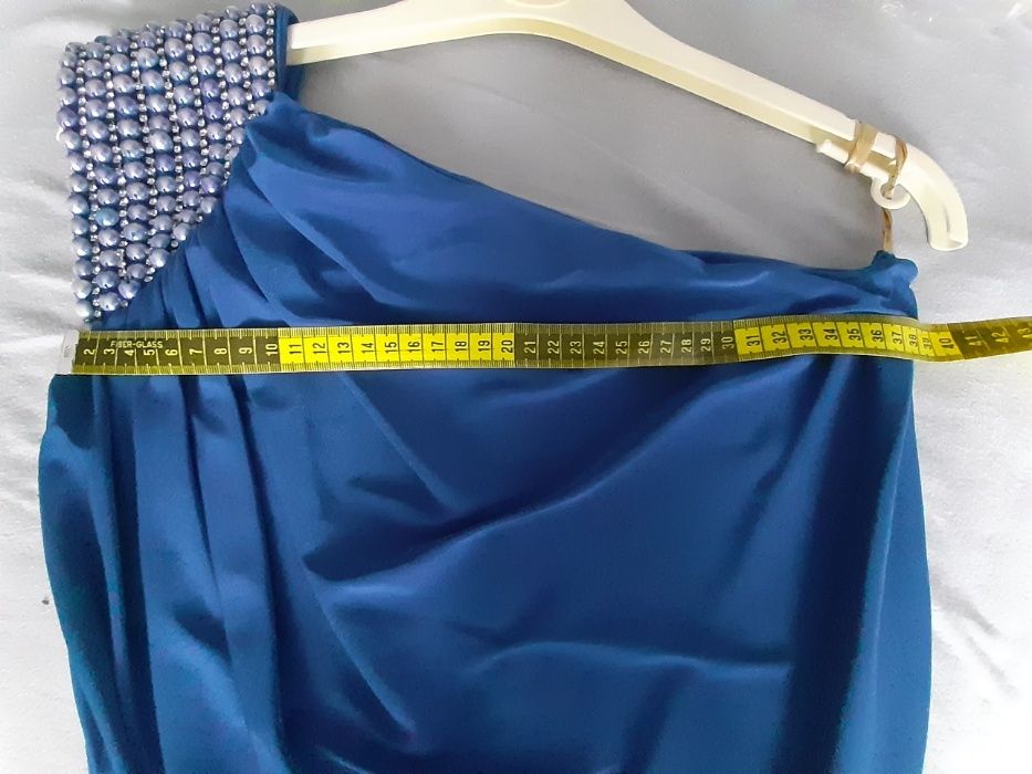Sukienka chabrowa wyjściowa/elegancka