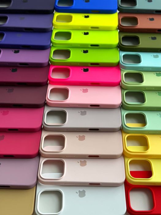 Силіконовий чохол на айфон silicone case iPhone 16 pro max /та інші 15