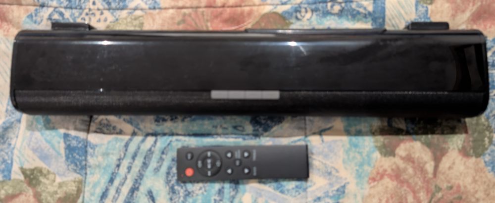 Coluna de som com comando