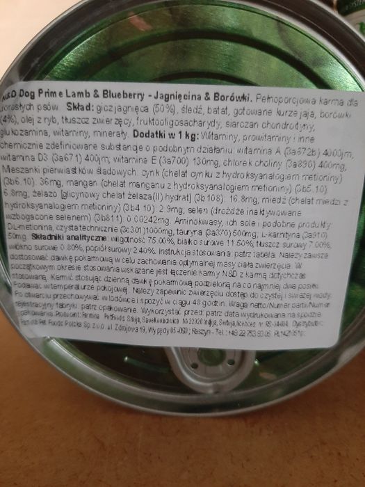 Zestaw 8 puszek Farmina Prime Lamb & Blueberry 140 g dla psa