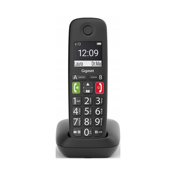 outlet telefon stacjonarny bezprzewodowy gigaset e290 czarny clip gap dect