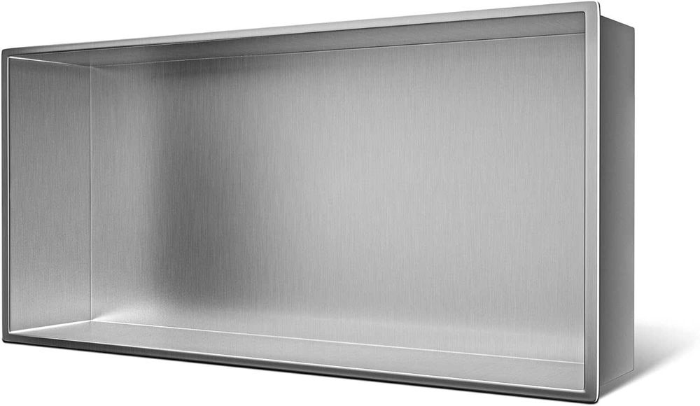 Nicho de Armazenamento embutido 30x30x10/30x60x10 Aço Inox Escovado