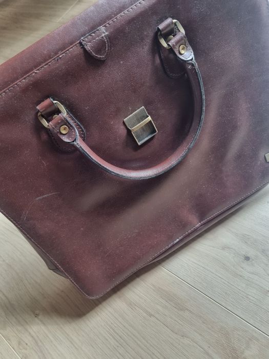 Elegancka skórzana torba biznesowa aktówka TRANSIT