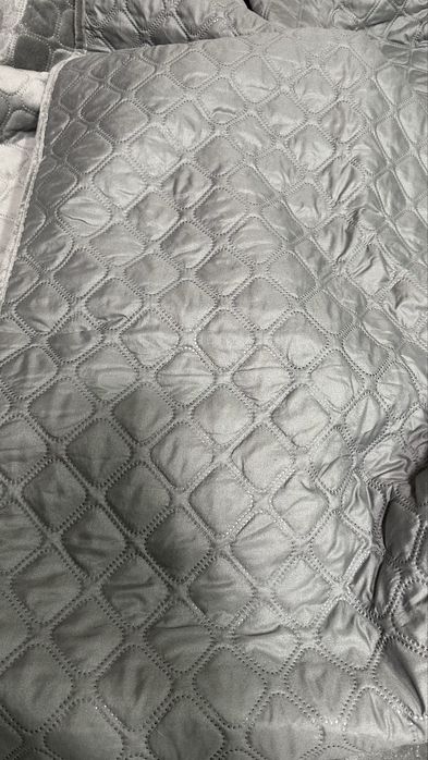 Покривало велюрове, розмір 240*260, сіре