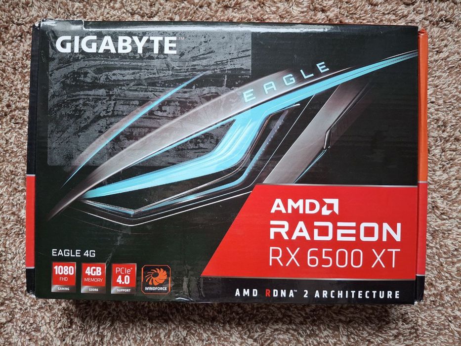 Відеокарта gigabyte radeon rx 6500 xt eagle 4g