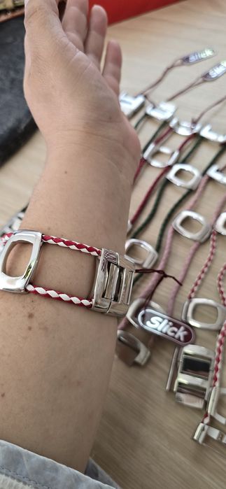 8 pulseiras Slick Acero