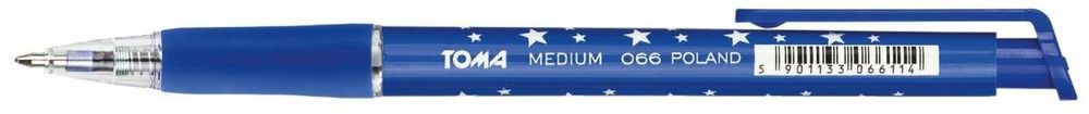 Długopisy w gwiazdki niebieski 1,0mm (30szt) TOMA