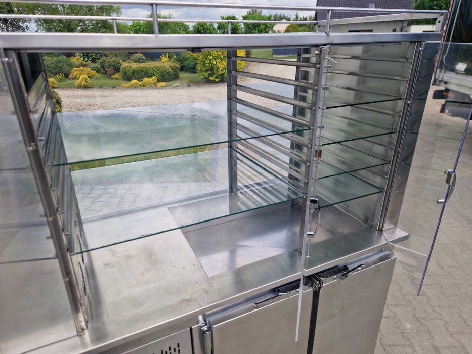 Bufet-Bar Chiński,Witryna chłodnicza INOX,Stół chłodniczy