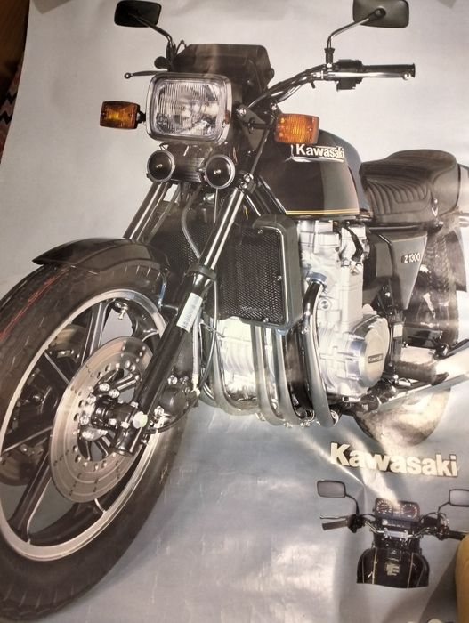 Antigo poster Kawasaki