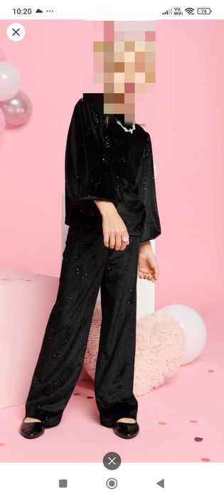 Spodnie ,bluzka roz .140