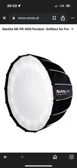 Nanlite SB-PR-90-Q Easy-up Parabolic Soft Box Nowy