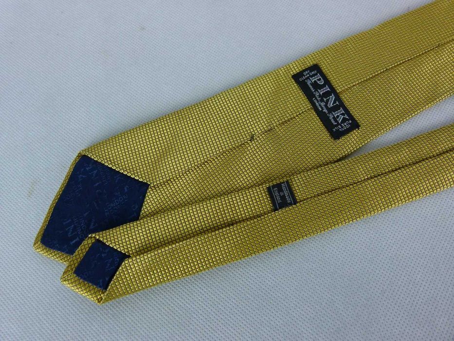 Thomas Pink jedwabny krawat silk yellow