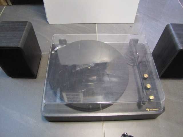 TT-Play Prime gramofon, głośniki stereo, napęd paskowy AUNA czarny