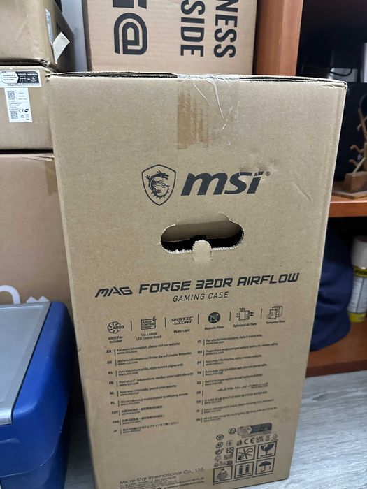 MSI MAG Forge 320R Airflow ARGB Vidro Temperado – NOVA + FATURA