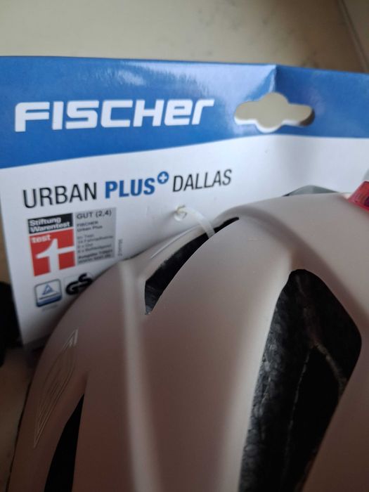 KASK rowerowy Fischer URBAN PLUS DALLAS z oświetleniem S/M 52-59 cm
