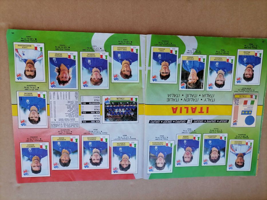 Caderneta Cromos MUNDIAL USA 94 World Cup *Completa * Panini