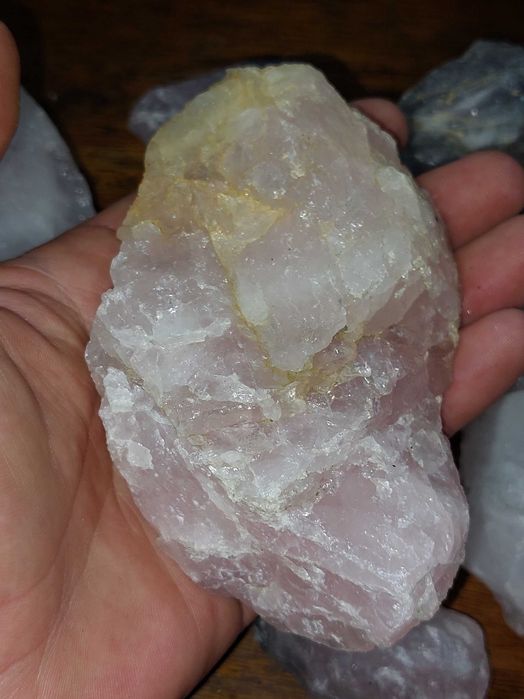 Quartzo rosa e branco