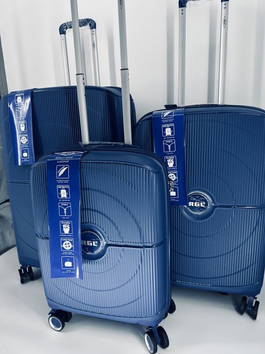 Nowy zestaw walizek 3w1 polipropylen pp4/pp5