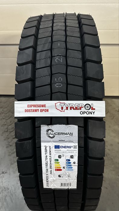 1080netto PROMOCJA Szeroka opona SAUCERMAN 315/80 r22.5 napęd 315 80 SDR151 AUTOSTRADA