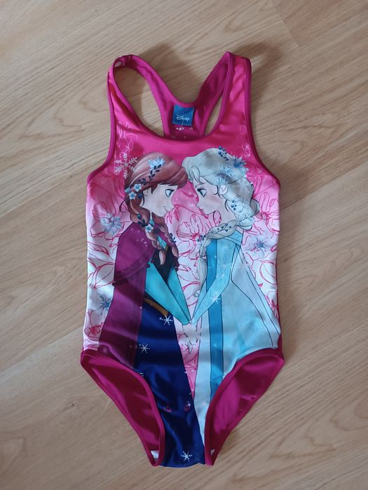 Детский купальник сплошной Анна и Эльза, Disney на девочку 9-10 лет, с