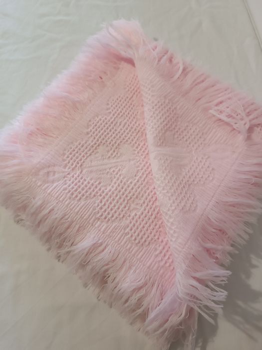Mantinha Rosa para bebé. Nova