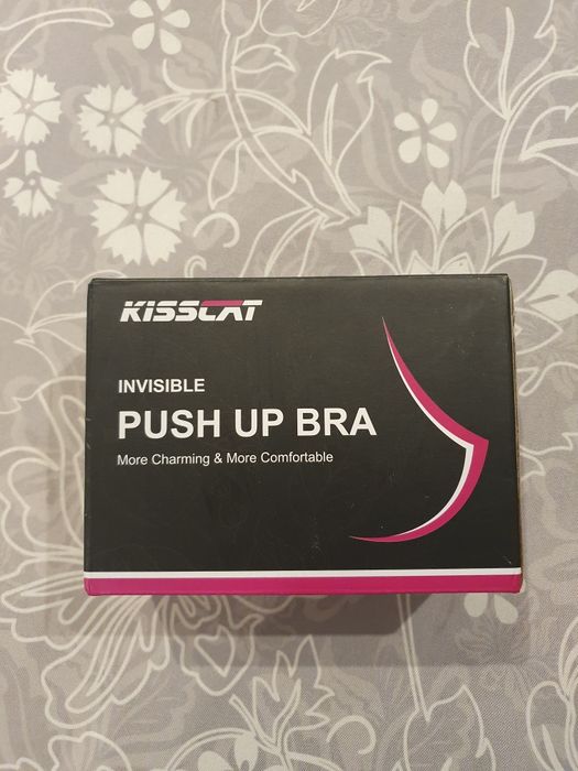 Wielorazowy, silikonowy, niewidoczny biustonosz push-up miseczka C