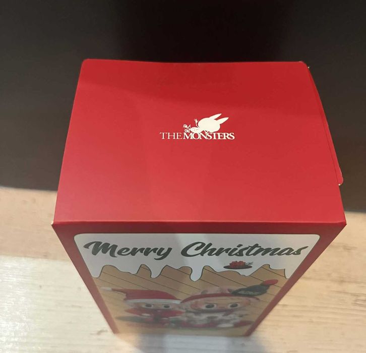 Pop Mart Macaron Labubu zabawka generacja 3 Biginto energy edycja świąteczna mikołaj