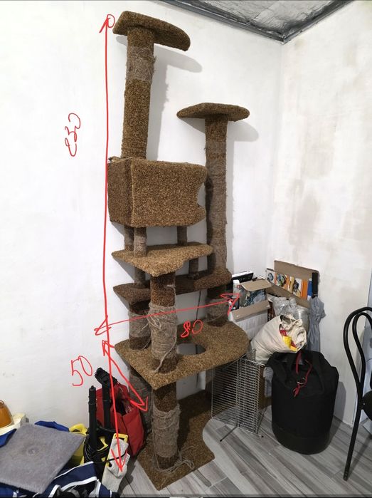 Когтеточка, кігтеточка, дряпалка, будиночок для котів