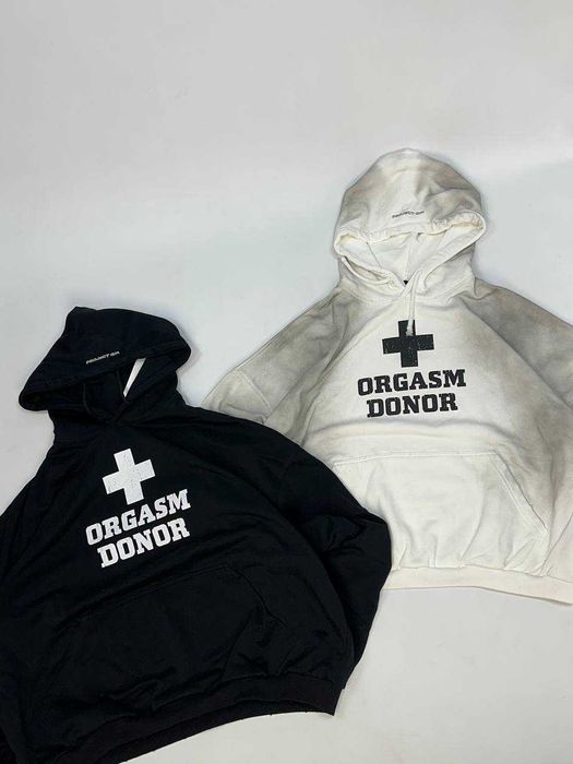 Худі ORGASM DONOR Project G/R Grailz біла белое худи  M L
