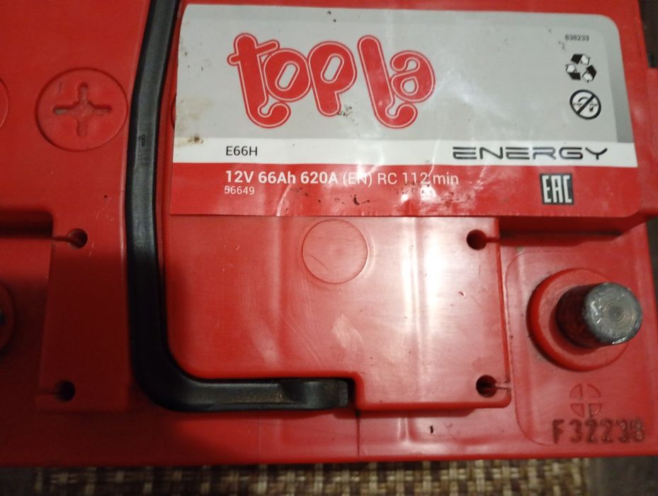 Автомобільний акумулятор Topla 66Ah 620A Energy