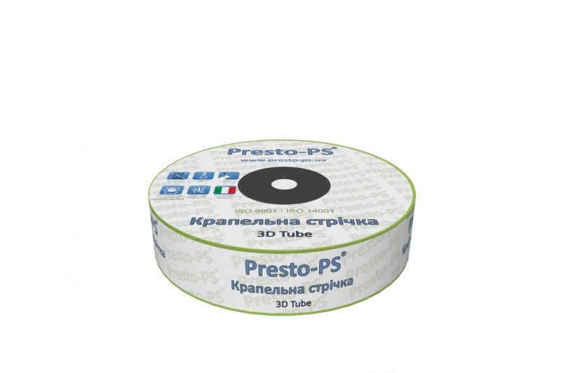 Крапельна стрічка 500 м емітерна 3D Tube крапельниці через 30 см