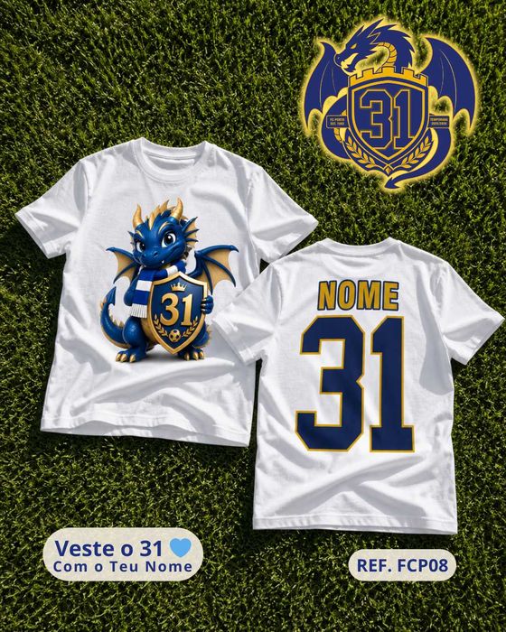 Camisola FC Porto Campeão 2025/2026 Personalizada (Nome) – 31º Campeonato