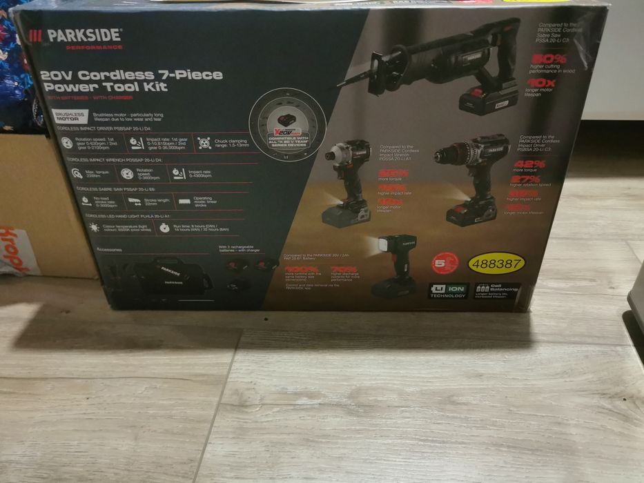 Klucz  udarowy parkside zakrętarka i inne prezent