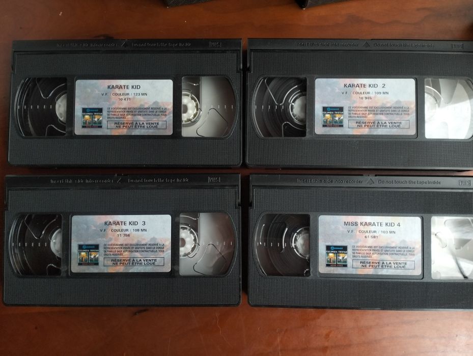 Pack 4 VHS Karate Kid (versão francesa)