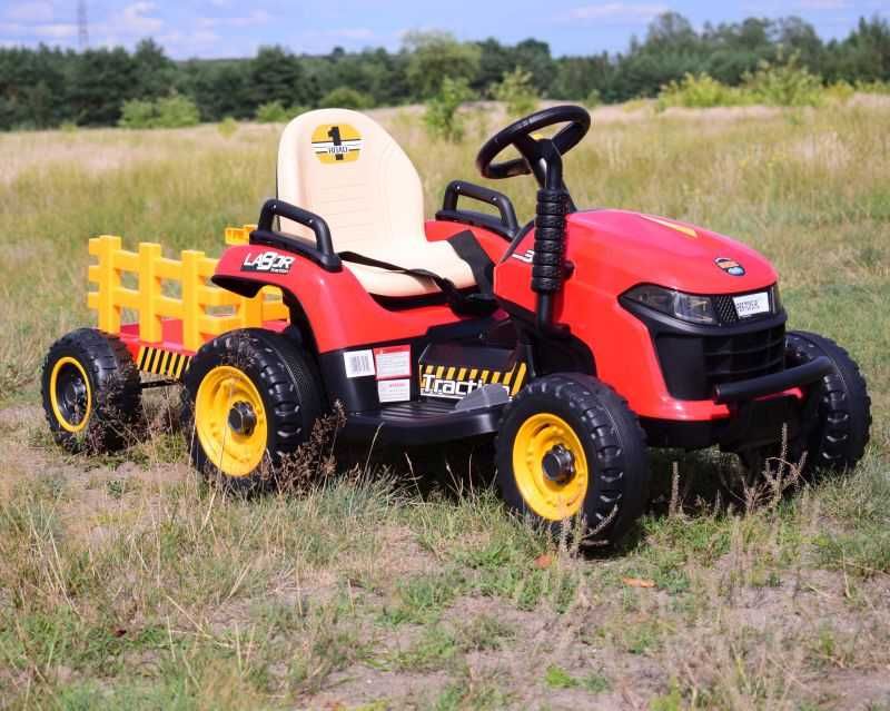 BAWIBUS.PL pojazd TRAKTOR NA AKUMULATOR koparka z przyczepką i kiprem